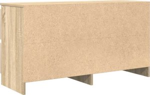 Szafka RTV Sonoma Oak 100x35x54 cm Drewno klejone 8