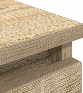 Szafka RTV Sonoma Oak 100x35x54 cm Drewno klejone 9