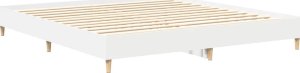 vidaXL Rama łóżka bez materaca Biała 180x200cm Drewno klejone 4