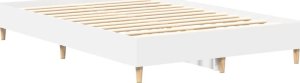 vidaXL Rama łóżka bez materaca biała 140x190 cm drewno klejone 7