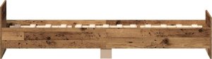vidaXL Rama łóżka bez materaca Stare drewno 100x200cm Drewno klejone 6