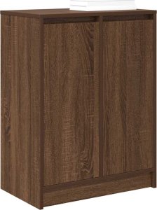 vidaXL Szafka na buty Brązowy Dąb 57x34x76 cm Drewno klejone 4