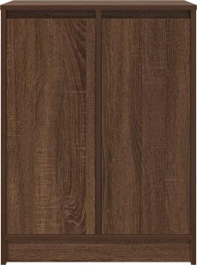 vidaXL Szafka na buty Brązowy Dąb 57x34x76 cm Drewno klejone 6