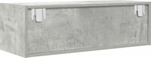 vidaXL Szafka RTV Betonowa Szara 80x31x25,5 cm Drewno klejone 8