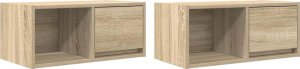 vidaXL Szafki RTV 2 szt. Dąb Sonoma 60x31x25,5 cm Drewno klejone 2