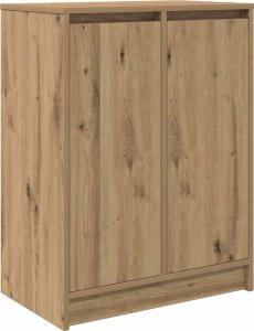 vidaXL Szafka na buty Artisan Oak 57x34x76 cm Drewno klejone 2