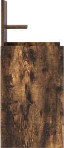 vidaXL Szafki nocne z 2 szufladami 2 szt. Dąb wędzony 38x34x80 cm 7