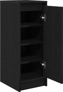 vidaXL Szafka na buty Czarny dąb 29,5x34x76 cm Drewno klejone 5