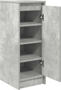 vidaXL Szafka na buty Beton Szary 29,5x34x76 cm Drewno klejone 5