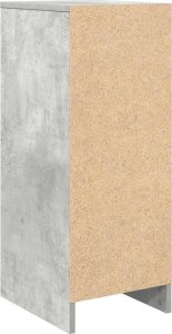 vidaXL Szafka na buty Beton Szary 29,5x34x76 cm Drewno klejone 8