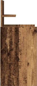 vidaXL Szafki nocne z 2 szufladami 2 szt. Stare drewno 38x34x80 cm 8