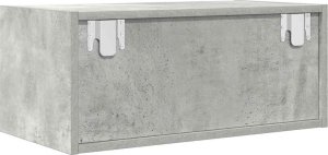 vidaXL Szafki RTV 2 szt. Beton Szary 60x31x25,5 cm Drewno klejone 9