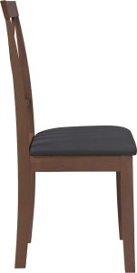 vidaXL Krzesła do jadalni z poduszkami 2 szt. lite drewno gumowe 6