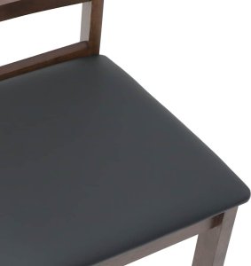 vidaXL Krzesła do jadalni z poduszkami 2 szt. lite drewno gumowe 8