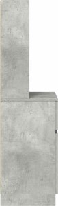 vidaXL Szafka nocna Beton Szary 39x35x125 cm Drewno klejone 7