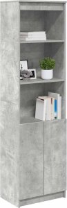 vidaXL Komoda betonowa szara 50x35x180 cm Drewno klejone 4