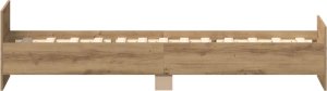 vidaXL Rama łóżka bez materaca Artisan Oak 90x190cm Drewno klejone 6