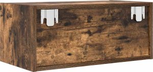 vidaXL Szafki RTV 2 szt. Dąb wędzony 60x31x25,5 cm Drewno klejone 9