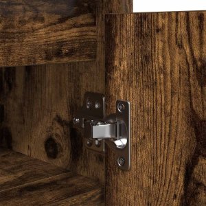 vidaXL Szafka na buty Dąb wędzony 57x34x76 cm Drewno klejone 10