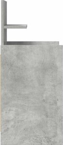 vidaXL Szafki nocne z 2 szufladami 2 szt. Betonowy szary 38x34x80 cm 8