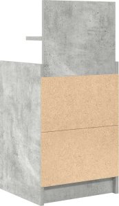 vidaXL Szafki nocne z 2 szufladami 2 szt. Betonowy szary 38x34x80 cm 9