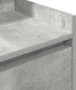 vidaXL Szafki nocne z 2 szufladami 2 szt. Betonowy szary 38x34x80 cm 10