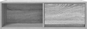 vidaXL Szafka RTV Szara Sonoma 80x31x25,5 cm Drewno klejone 6