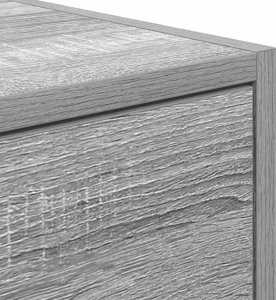 vidaXL Szafka RTV Szara Sonoma 80x31x25,5 cm Drewno klejone 10