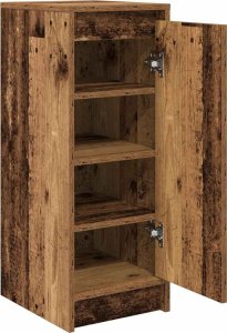 vidaXL Szafka na buty Stare drewno 29,5x34x76 cm Drewno klejone 5