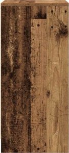 vidaXL Szafka na buty Stare drewno 29,5x34x76 cm Drewno klejone 7
