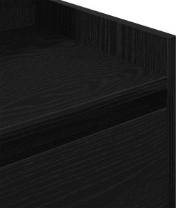 vidaXL Szafka nocna z 2 szufladami Czarna 38x34x80 cm 9