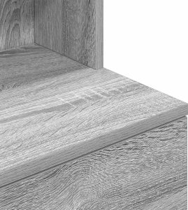 vidaXL Szafka nocna Szara Sonoma 39x35x125 cm Drewno klejone 10