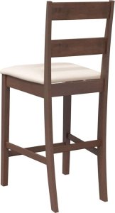 vidaXL Hokery barowe z poduszkami 2 szt. Brązowe lite drewno gumowe 7