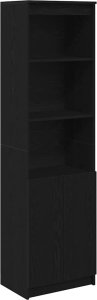 vidaXL Komoda czarna dąb 50x35x180 cm Drewno klejone 2