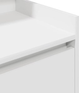 vidaXL Szafki nocne z 2 szufladami 2 szt. Białe 38x34x80 cm 10