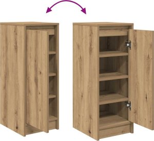vidaXL Szafka na buty Artisan Oak 29,5x34x76 cm Drewno klejone 9
