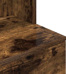 vidaXL Szafka nocna Dąb wędzony 39x35x125 cm Drewno klejone 10