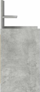 vidaXL Szafka nocna z 2 szufladami Betonowa szarość 38x34x80 cm 7