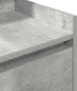 vidaXL Szafka nocna z 2 szufladami Betonowa szarość 38x34x80 cm 9