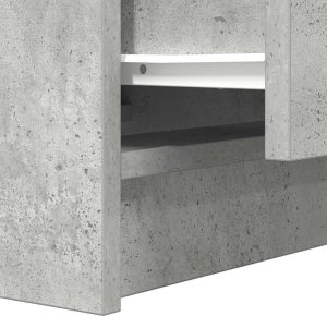 vidaXL Szafka nocna z 2 szufladami Betonowa szarość 38x34x80 cm 10