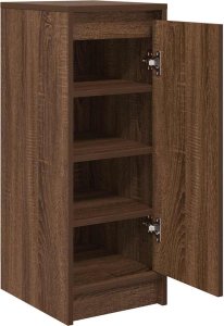 vidaXL Szafka na buty Brązowy Dąb 29,5x34x76 cm Drewno klejone 5