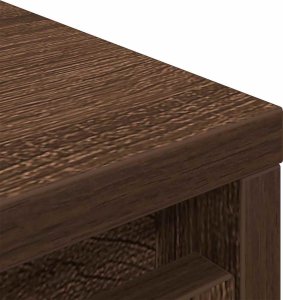 vidaXL Szafka na buty Brązowy Dąb 29,5x34x76 cm Drewno klejone 10