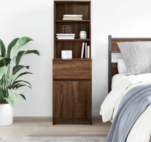 vidaXL Szafka nocna Brązowy Dąb 39x35x125 cm Drewno klejone 3