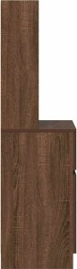 vidaXL Szafka nocna Brązowy Dąb 39x35x125 cm Drewno klejone 7