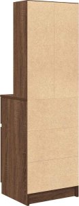 vidaXL Szafka nocna Brązowy Dąb 39x35x125 cm Drewno klejone 8