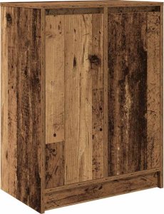 vidaXL Szafka na buty Stare drewno 57x34x76 cm Drewno klejone 2