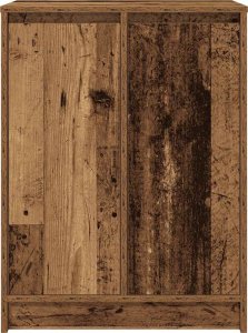vidaXL Szafka na buty Stare drewno 57x34x76 cm Drewno klejone 6
