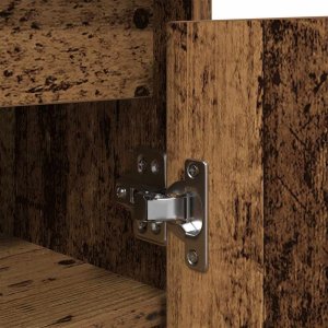 vidaXL Szafka na buty Stare drewno 57x34x76 cm Drewno klejone 10