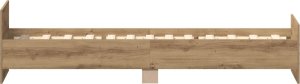 vidaXL Rama łóżka bez materaca Artisan Oak 100x200cm Drewno klejone 6