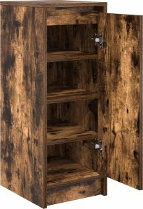 vidaXL Szafka na buty Dąb wędzony 29,5x34x76 cm Drewno klejone 5